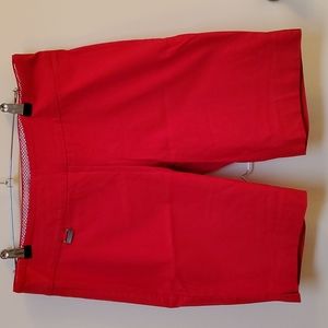 Red burmuda shorts 14P